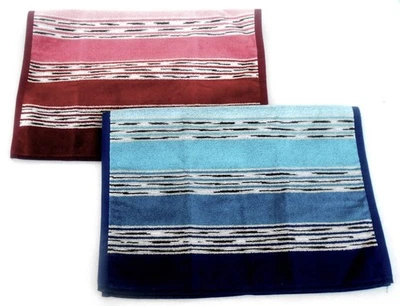 MISSONI HOME TWO HAND TOWELS  COTTON VELOUR 16x24 in 40x60cm NORMAN 156-170 - Image 1 of 4