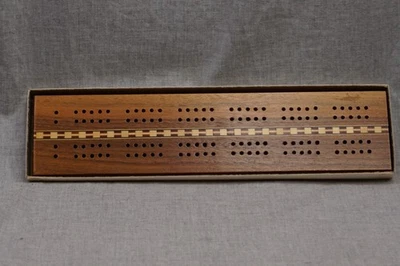 Drueke Model 9 Authentic American Design Cribbage Board In Box With Instructions - Image 1 of 4
