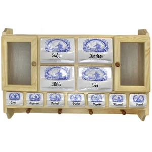 Gewürzregal groß - Küchenregal für Gewürze Schüttenregal Gewürzschrank Wandregal - Bild 1 von 4