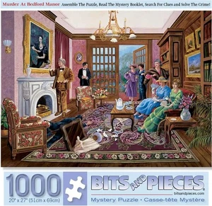 Rompecabezas Bits and Pieces; Asesinato en Bedford Manor; 1000 piezas - Imagen 1 de 3