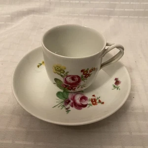 Antike Royal Vienna ALT WIEN Porzellan Kaffeetasse verschlungen gedrehter Henkel um 1900 - Bild 1 von 11
