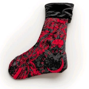 BlackCraft Kult Gothic Weihnachtsstrumpf sehr einzigartig und selten nagelneu mit Etikett - Bild 1 von 2