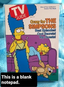 The Simpsons TV Guide Magazine Jan. 3-9, 1998 Issue Matching Note Pad RARE - Imagen 1 de 6