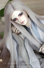 8-9 1/3 BJD Doll Smooth Straight Long Ancient Wig Hair Light Silver Gray UAL- 3