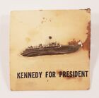 Kennedy For President JK 60 PT-109 Campaign Pin w/ Original Paper