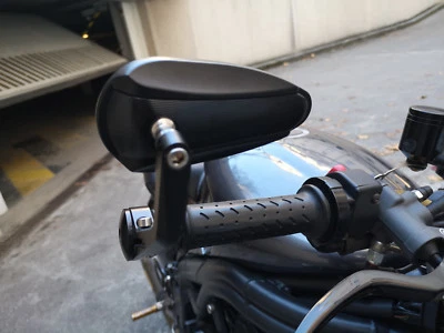 Espelhos de guidão pretos Suzuki GSR GSX-S 600 750 1000 Bandit GSF - Imagem 1 de 4