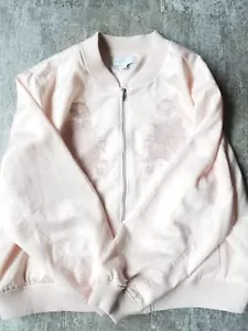 Ashley Nell Tipton Boutique Bomber Jacket 3X NWT light pink - Picture 1 of 11