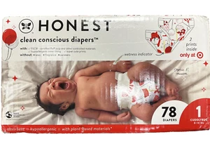 The Honest Company Clean Conscious Disposable Diapers - Size 1, 78ct - Picture 1 of 1