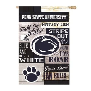 NCAA Team Sports Pennsylvania State 14L922FR LINEN Garden Flag 12.5” x 18" - Picture 1 of 1