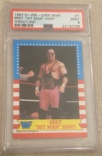 1987 O-Pee-Chee WWF Bret Hart #1 PSA 9 Low Pop! Only 1 Graded Higher!!!