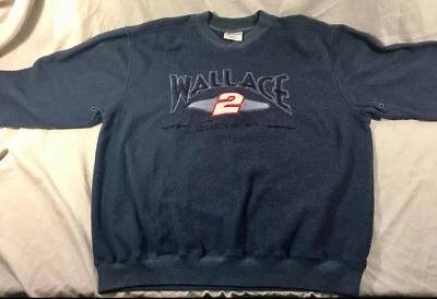 MOLETOM VINTAGE RUSTY WALLACE #2 TAMANHO L CHASE AUTHENTICS NASCAR - Imagem 1 de 4