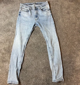 Zara Denim Wear Men Jeans Sz 31 Slim Light Wash - Picture 1 of 10