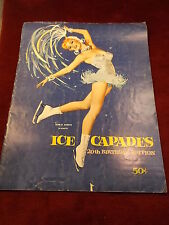 #1 of 2, NEAT OLD VTG 1960 "ICE (SKATING) CAPADES" 20th BIRTHDAY EDITION PROGRAM