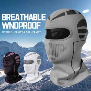 Motorcycle Balaclava Hood Windproof Thermal Ski Face Mask Neck Tube Helmet Liner - Picture 1 of 16