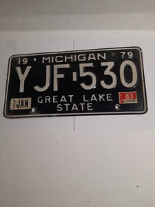 1979 Michigan Nummernschild YJF 530 - Bild 1 von 1
