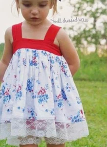 Girls WDW Well Dressed Wolf Liberty Joyce dress Size 6 years EUC - Picture 1 of 7