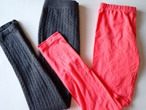 Girls Leggings Children's Place XL 14 Pink Epic Threads XL Cable Knit Gray - Picture 1 of 17