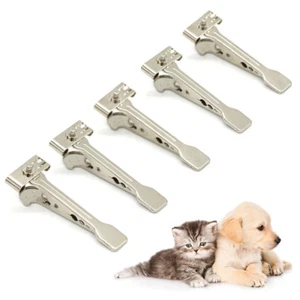 5pcs Veterinary Ekg Ecg Alligator Electrode Clip For Sanp,Banana 4.0, Din 3.0 - Picture 1 of 11