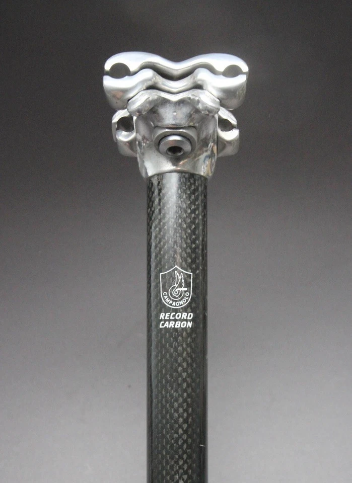 Campagnolo Record Carbon Seat Post / 1990s / ø 27.2 mm / 350 mm/ chorus titanium - Bild 1 von 4
