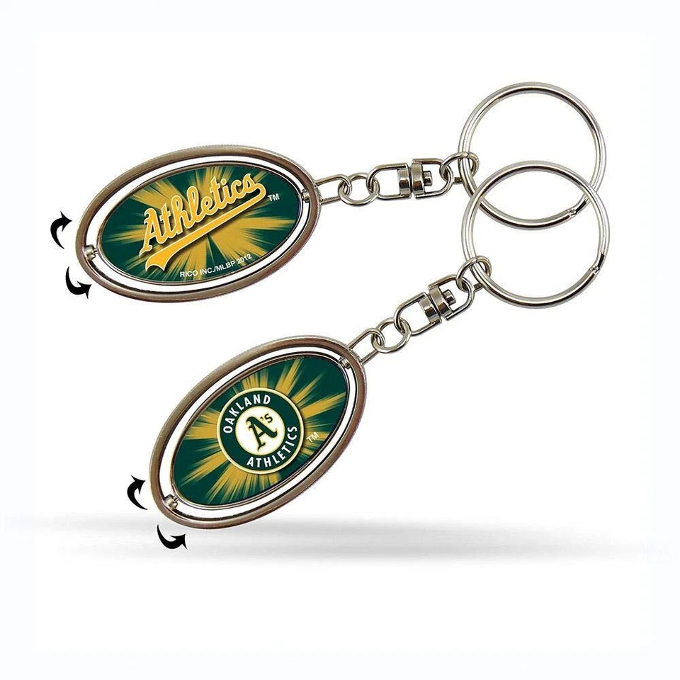 Rico MLB Oakland Athletics Spinner Keychain - Image 1 of 1