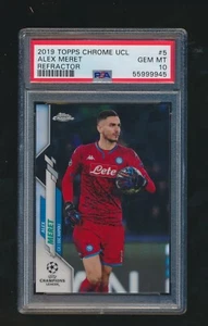 ALEX MERET 2019 TOPPS CHROME UCL REFRACTOR PSA 10 GEM MINT - Picture 1 of 2