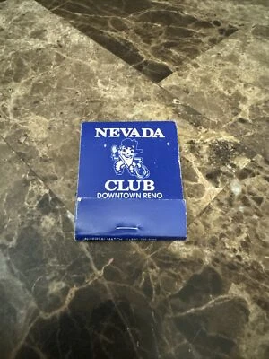 Nevada Club Reno Vintage Matches Matchbook Unstruck - Image 1 of 3