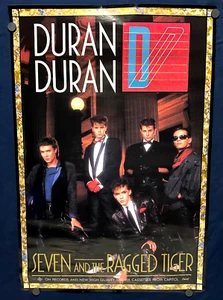 DURAN DURAN "Seven And The Ragged Tiger" RECORD STORE PROMO POSTER 24 x 35 EX++ - Picture 1 of 8