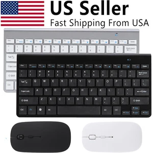 Mini Wireless Keyboard And Mouse Set Waterproof 2.4G For Mac Apple PC Computer - Picture 1 of 17