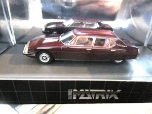 CITROEN SM Maserati Chapron La Opera 4 porte 1971 rosso marrone resina MATRIX 1:43 - Foto 1 di 5