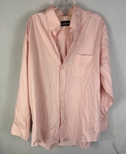 Clubroom easy care camicia uomo manica lunga rosa abito taglia 17 1/2 34-35 - Foto 1 di 5