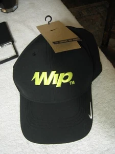 Nike Dri-Fit M/L Club Cap WIP TM Black Yellow Adjustable FB-6447-010 - Picture 1 of 14