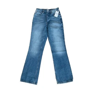 Jeans donna RE/DONE ANNI 70 bootcut alto oleo indaco taglia 28 nuovo con etichetta invecchiato - Foto 1 di 18