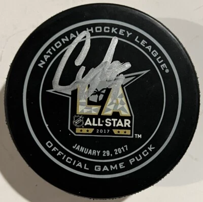 Cam Fowler Blues Anaheim Ducks Firmado Autografiado 2017 NHL All Star Game Puck Foto 1 de 3