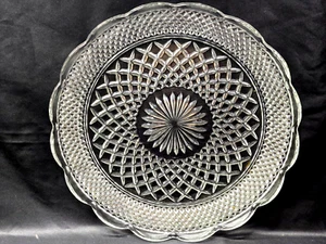 Vintage ANCHOR HOCKING Serving Plate Platter WEXFORD Cake Torte Sandwich Steak - Picture 1 of 4