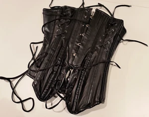 Corset Story Corsé Largo Negro Bajo Busto Talla 22" Acero Deshuesado - NUNCA USADO #1 - Imagen 1 de 5