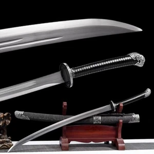 Chinese Saber Dao Sharp High Carbon Steel Broadsword Sword Battle Ready Katana - Picture 1 of 10