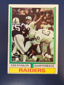 Tarjeta de fútbol americano Topps #451 1974 Ken Stabler Raiders bajo grado G/F/P ver fotos - Imagen 1 de 2