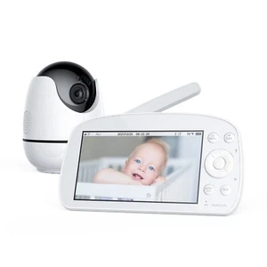 KONNEK STEIN Baby Video Monitor Monitor Kamera und Audio 720P HD 5,5" - WEISS - Bild 1 von 8