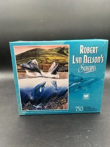 Robert Lyn Nelson Cradle of Life Seascapes Jigsaw Puzzle 1000 Piece Whales - Picture 1 of 3