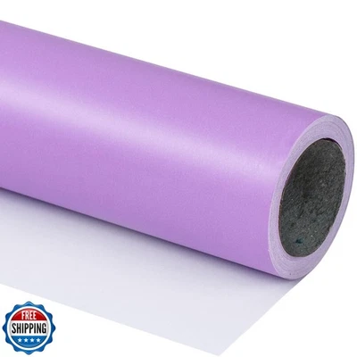 Papel de Envolver RUSPEPA Púrpura Claro Color Sólido - Mini Rollo - para Navidad, con Foto 1 de 4