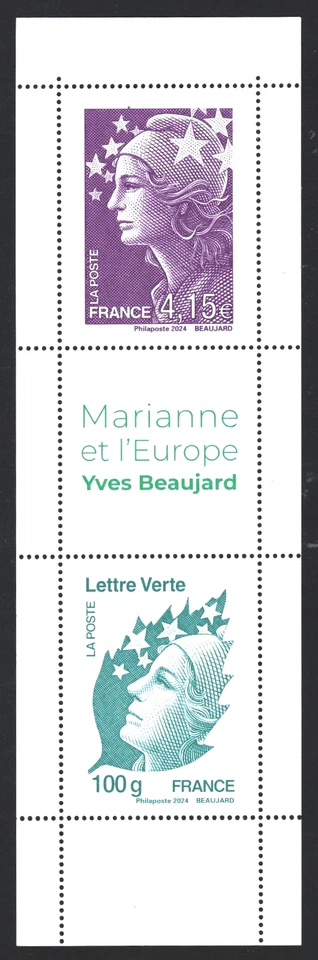 2024 FACE AVANT N° 5836 et 5837  (2 timbres 2.78€ +4.15€) du Carnet 1535 NEUF** - Photo 1/1