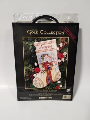Dimensions Gold Collection Victorian Santa Stocking Cross Stitch 8479 New  - Image 1 of 4