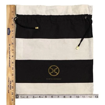 VIX Paula Hermanny Drawstring Logo Swim Suit or Dust Bag 12 1/2 x 14 Preowned - Image 1 of 3