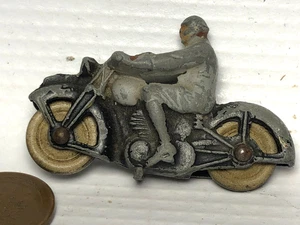 England Dinky Toys Civilian Motorcycle and Rider - Picture 1 of 7