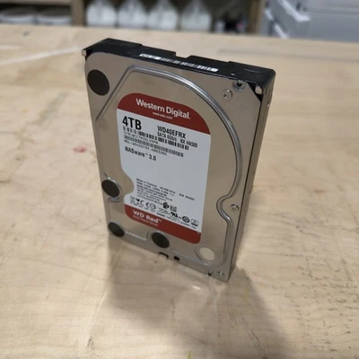 WD Red NASware 3.0 | 4TB 5400RPM 6Gb/s 64MB 3.5" SATA HDD | WD40EFRX | Low Hours - Image 1 of 3
