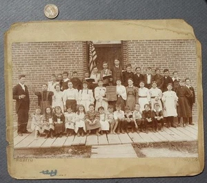 1900s Era Greenville Ohio Township School class R.D. Beem cabinet photo SCARCE - - Imagen 1 de 1