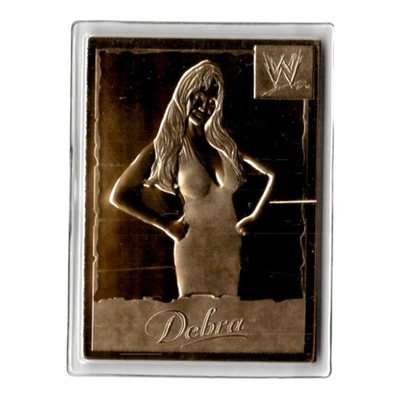 Debra McMichael 2002 Danbury Mint WWE Wrestling 22Kt Gold Card WWF WCW TNA AEW - Image 1 of 2