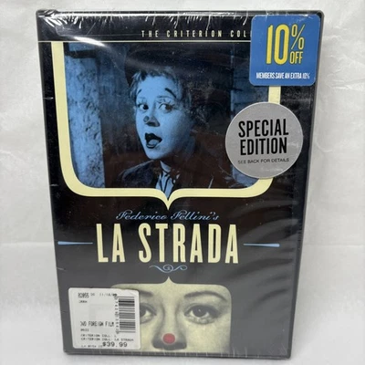 New LA STRADA Criterion OOP 2-DVD Set 🎪 2003 Federico Fellini 🎪 Anthony Quinn - Image 1 of 4