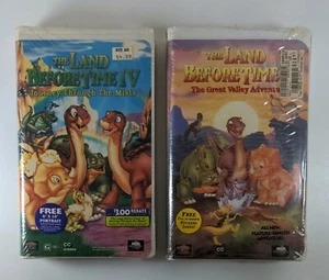 The Land Before Time II & IV VHS 1994 Brand New Sealed - Picture 1 of 8