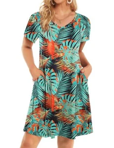 Petite Dress for Womens Summer Dresses Casual Boho Plus Size Dresses for Curv... - Picture 1 of 5